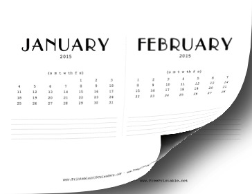 2015 CD Case Calendar Calendar