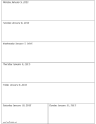 01/05/2015 Weekly Calendar (vertical) calendar
