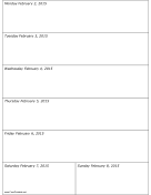 02/02/2015 Weekly Calendar (vertical) calendar
