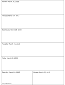 03/16/2015 Weekly Calendar (vertical) calendar
