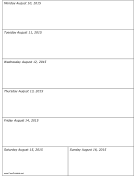 08/10/2015 Weekly Calendar (vertical) calendar