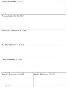 09/14/2015 Weekly Calendar (vertical) calendar