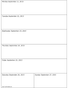 09/21/2015 Weekly Calendar (vertical) calendar