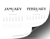 2015 CD Case Calendar calendar