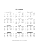 2015 Calendar (vertical, descending) calendar
